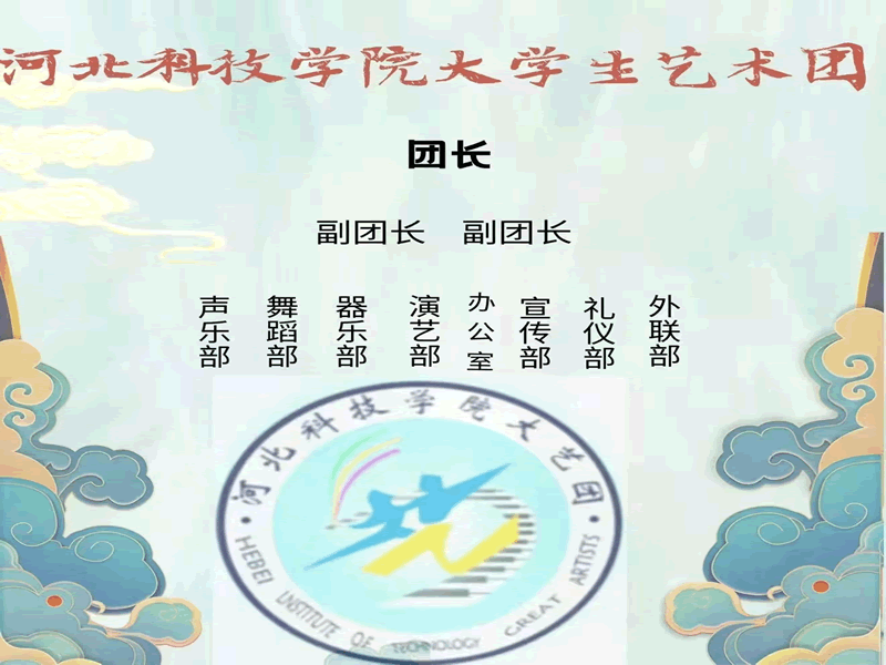 kok官网首页大学生艺术团组织机构